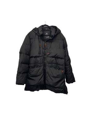 Orolay Men's Thickened Hooded Down Puffy Jacket with Multi-Pockets in Black